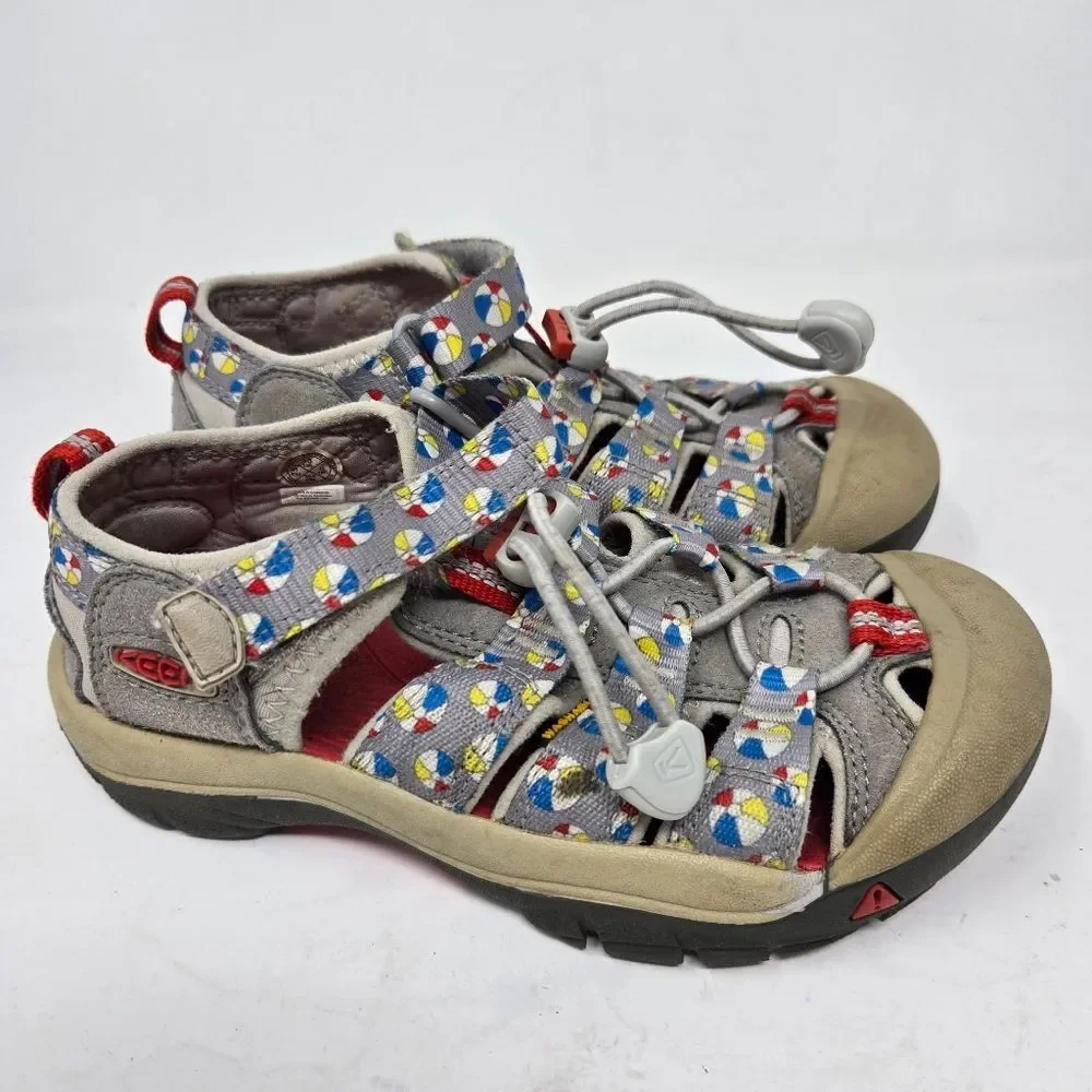KEEN Newport H2 Sport Water Sandals Kids Size 13 Gray Beach Ball Washable Unisex